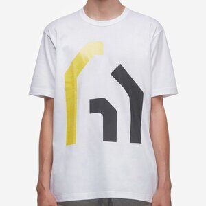 BNWT AW18 JUNYA WATANABE BLACK AND YELLOW PRINT TSHIRT M